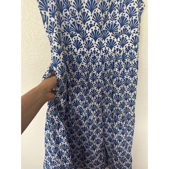 Boden May Cotton Midi Tea Dress Surf The Web, Shells Size 12 - Picture 5 of 10